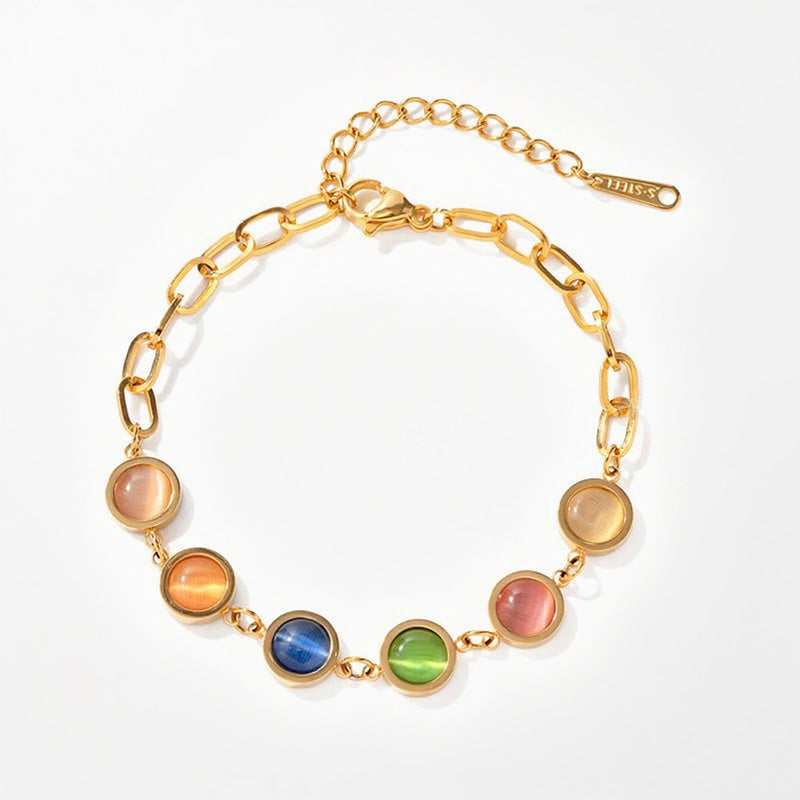 Cat's Eye Chain Bracelet