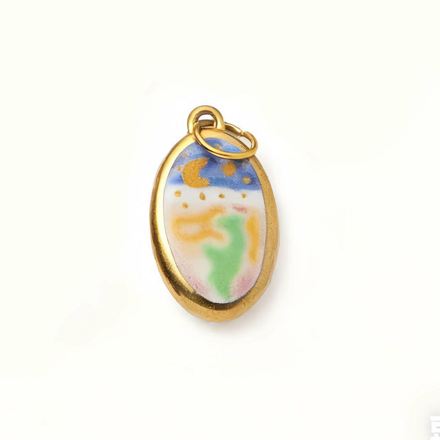 Heart Series Enamel Charm Stainless Steel Colorful DIY