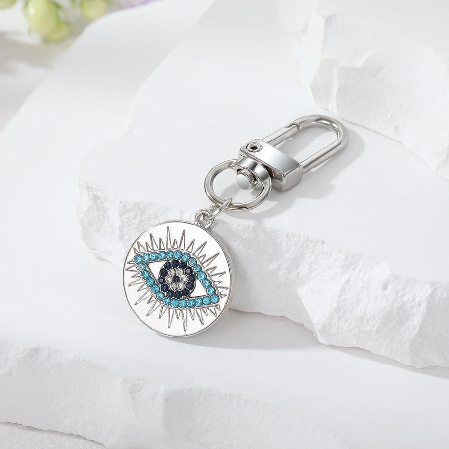 Evil Eye Keychain | Bohemian Rhinestones Charm | Sparkle