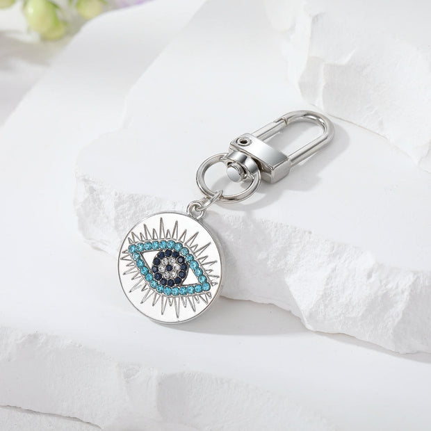 Evil Eye Keychain | Bohemian Rhinestones Charm | Sparkle