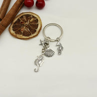 Turtle Keychain | Creativity Sea Animal Charm | Vintage Metal