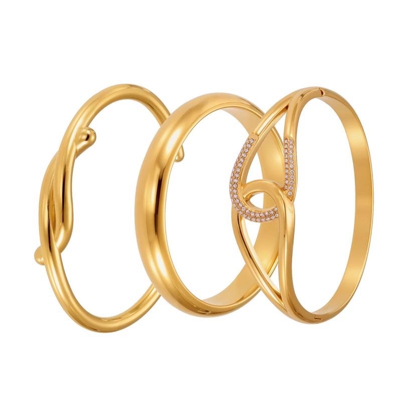 Trendy Geometric Open Bangle
