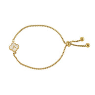 Initial Clover Bracelet