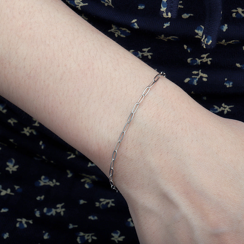 Dainty Paperclip Bracelet