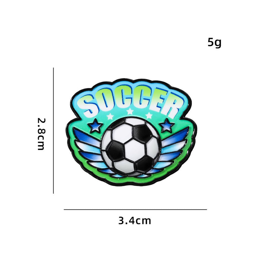 Soccer Enamel Pin | World Cup Badge | Backpack Accessory