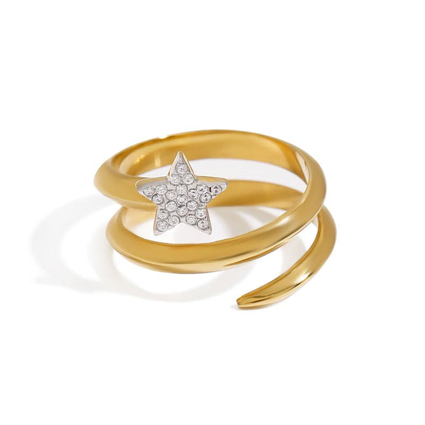 Star Spiral Ring