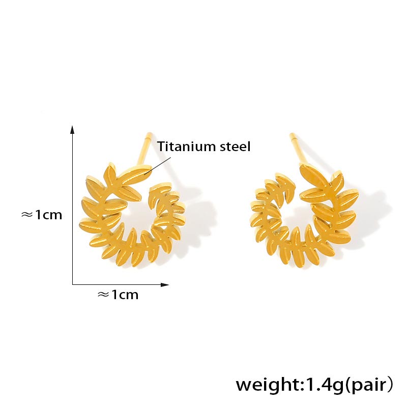 Leaf Stud Earring