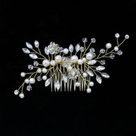 Pearl Rhinestone Bridal Hair Comb | Wedding Hair Accessory