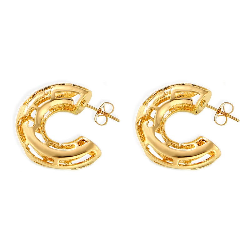 Hollow C Shape Earring