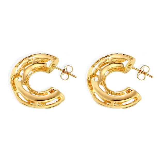 Hollow C Shape Earring