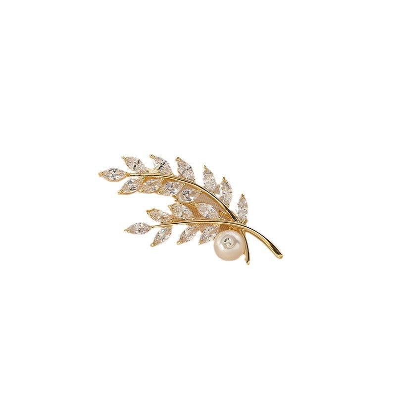 Wheat Sheaf Brooch for Mother's Day Gift JWX318