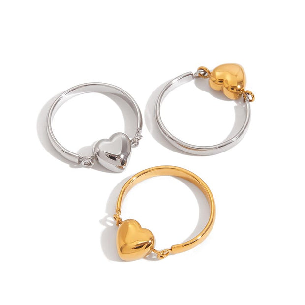 Puff Heart Ring