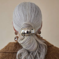 Metal Hair Tie Ponytail Holder Elastic JXH2403001