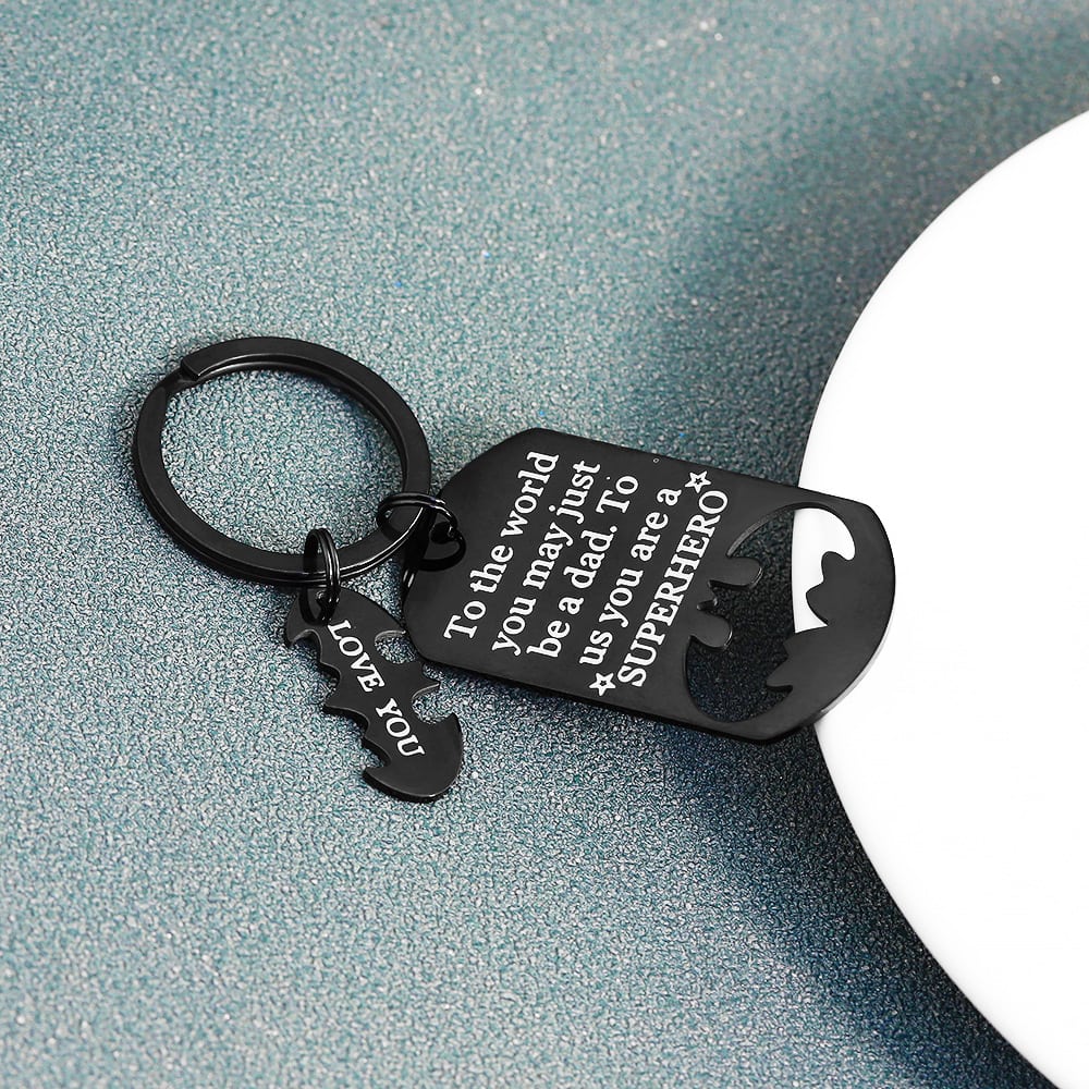 Superhero Keychain | Titanium Steel | Father's Day Gift