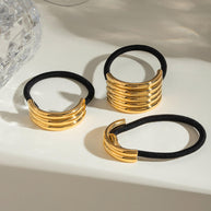 Metal Hair Rope High End Ponytail Holder JXHW2407020