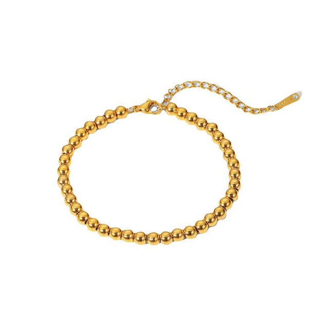 Ball Chain Bracelet Gold Plated
