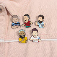 Manchester United Pin | Cartoon Soccer Brooch | Team Badge