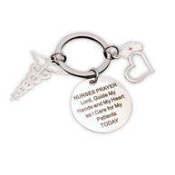 Nurse Keychain | Stainle Steel Round | Doctor Gift