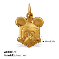 Cute Animal Charm Set Steel 18K Gold Plated DIY Versatile