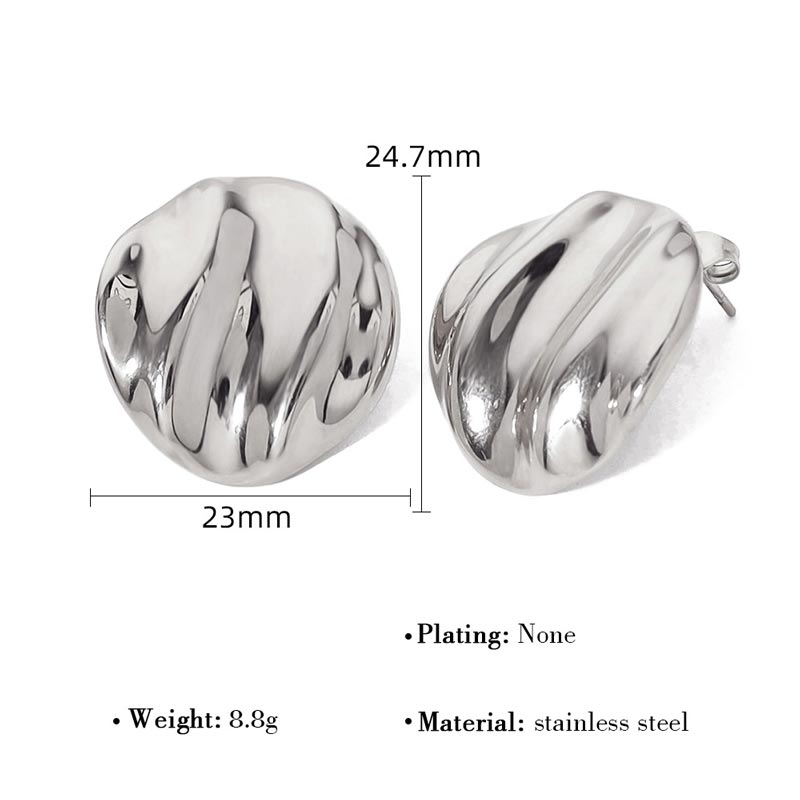 Ripple Stud Earring JSE010007