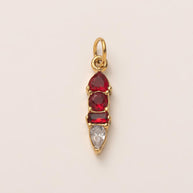 DIY 12 Months Birthstone Zircon Pendant 18K Gold JX24111602M