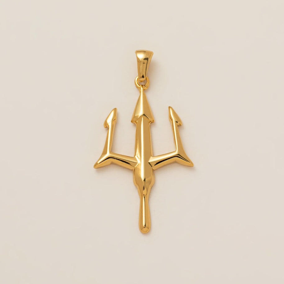 Ocean Series Print Pendant Steel 18K Gold Plated DIY