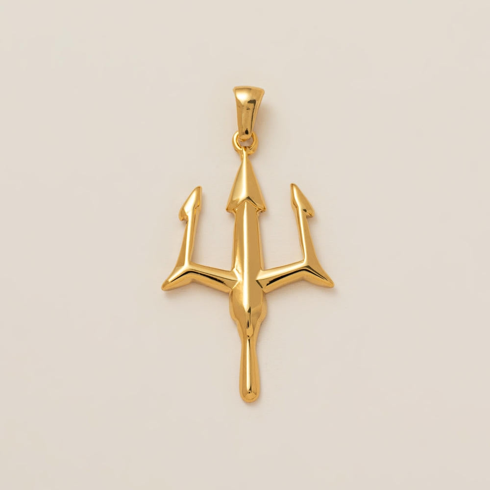 Ocean Series Print Pendant Steel 18K Gold Plated DIY