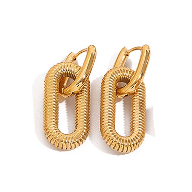 Double Link Earrings