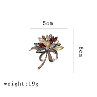 Flower Bouquet Brooch | Crystal Wedding Pin | Vintage