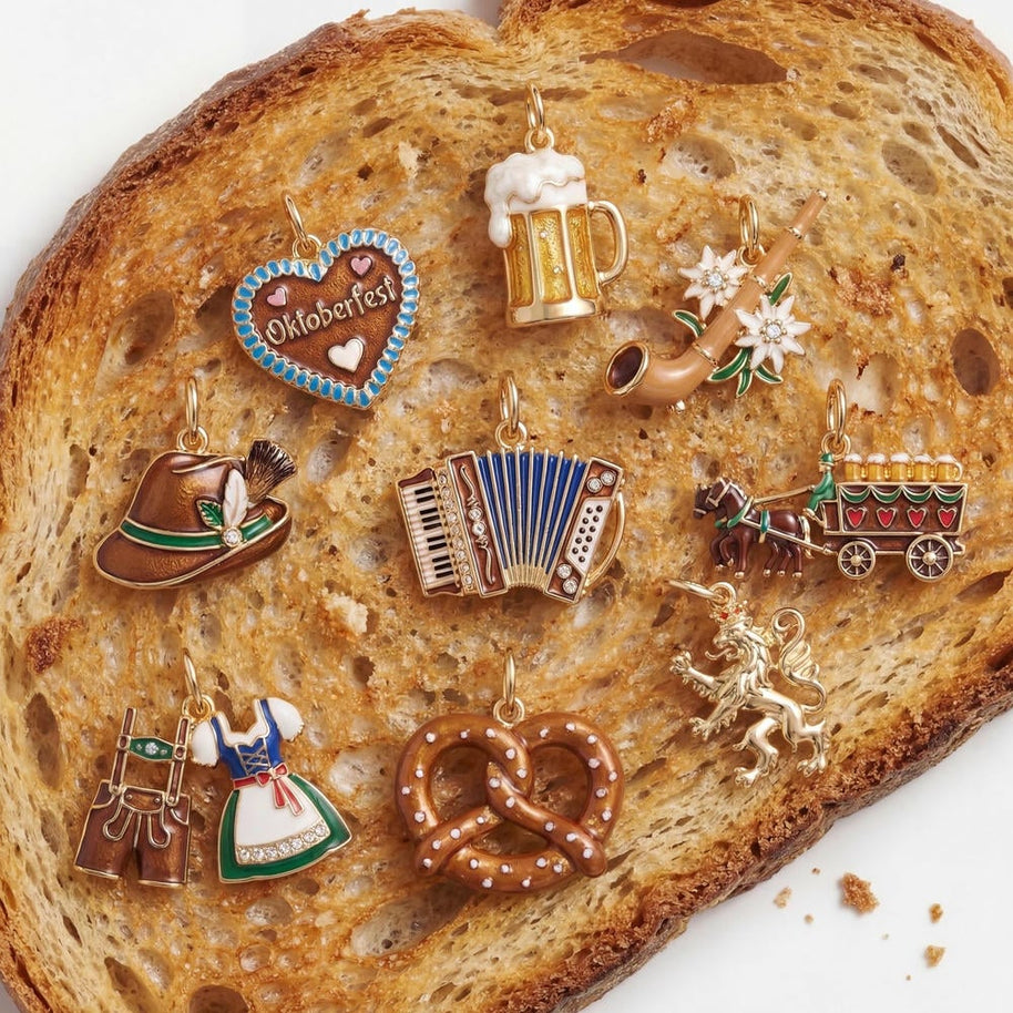 Oktoberfest Themed Enamel Charm DIY Jewelry Pendant JX261712KI