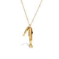 Two Fish Pendant Necklace