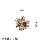 Fireworks Brooch | Gemstone Sparkle Pin | Evening Party