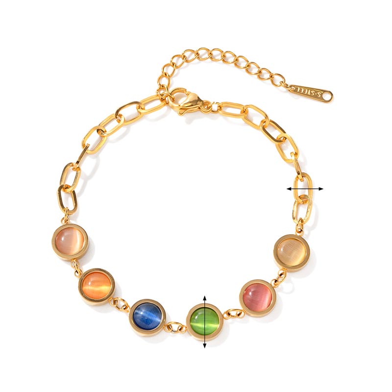 Cat's Eye Chain Bracelet