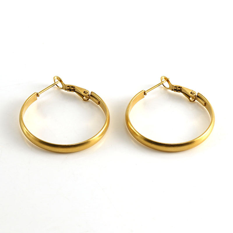 Large Tube Hoop Earrings