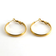 Large Tube Hoop Earrings