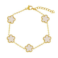 Lucky Five-leaf Clover Bracelet JLB1105
