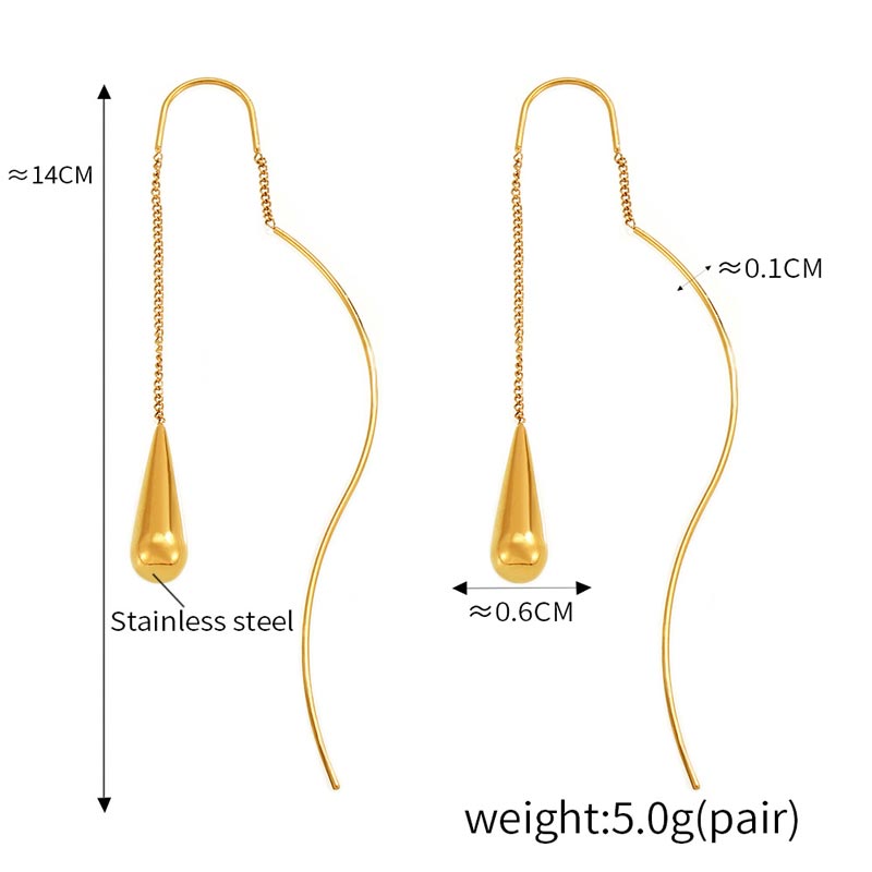 Teardrop Tassel Earrings
