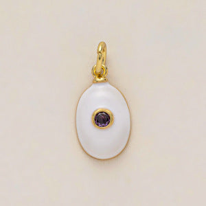 Colorful 12 Birthstones Zircon Charm Round Square DIY