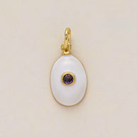 Colorful 12 Birthstones Zircon Charm Round Square DIY