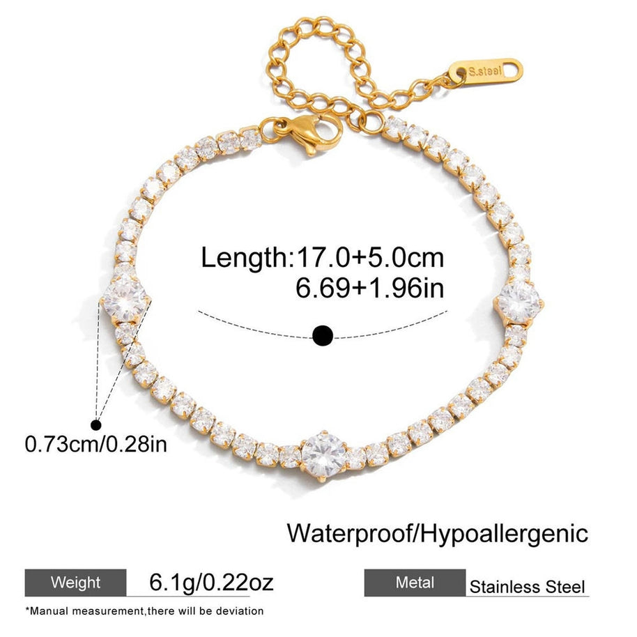 Sparkle Bracelet | Zircon Stainless Steel | Korean Style