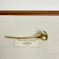 Polished Leaf Brooch | Minimalist Lapel Pin for Women's Suit