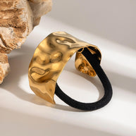 Stainless Steel Hair Tie Ponytail Elastic JXH2407002