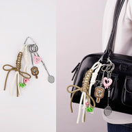 Miu-Style Bag Charm | Minimalist Keychain for Women
