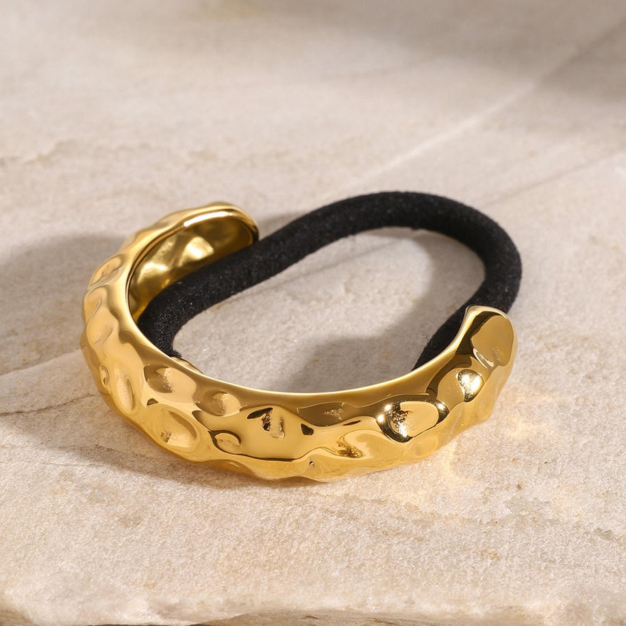 Metal Hair Tie Ponytail Holder Elastic JXH2406012