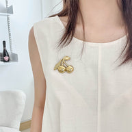 Cherry Blossom Brooch | Cute Floral Pin for Women's Clothing