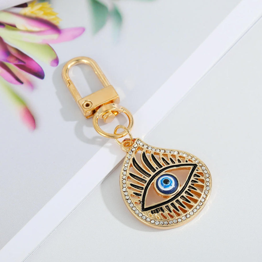 Evil Eye Keychain | Blue Drop Charm | Turkish Gift