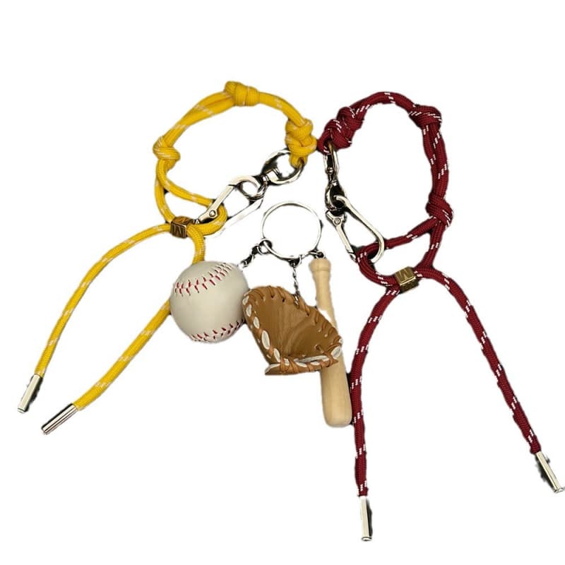 Baseball Braided Rope Bag Charm JXY709