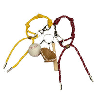 Baseball Braided Rope Bag Charm JXY709