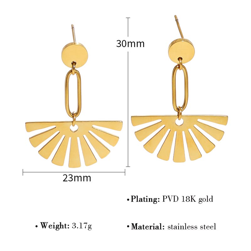Fan Drop Earring JSE23080407