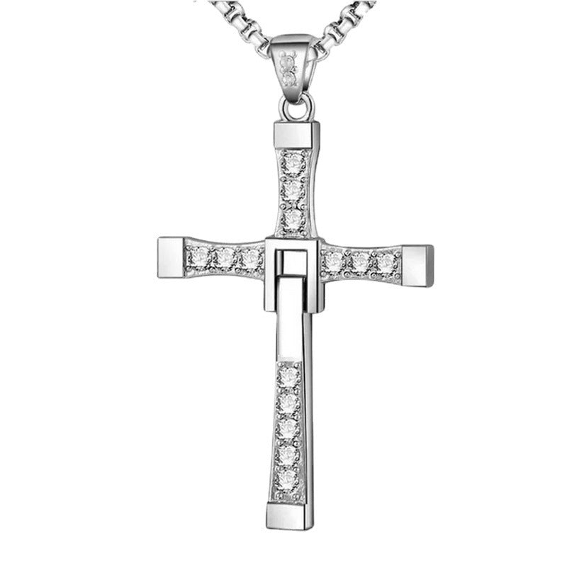 Fast And Furious Cross Pendant Necklace JLP1266